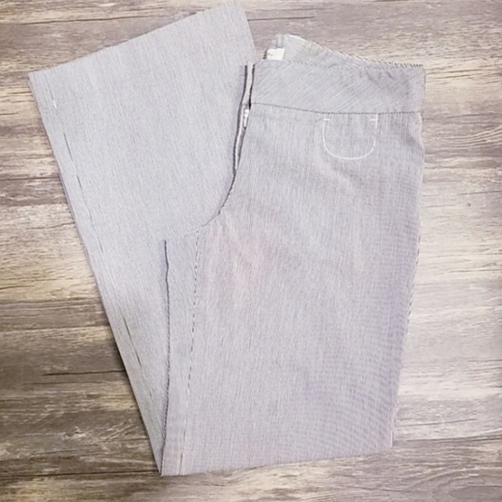 LOFT Marissa Wide Leg Pinstripe Trouser Size 4